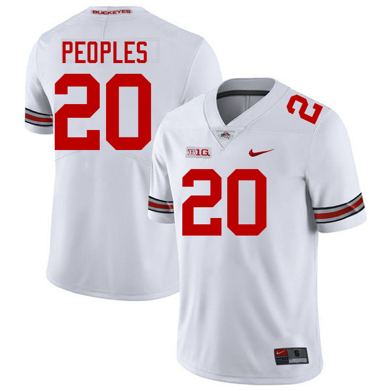 James Peoples Ohio State Buckeyes Jersey College Football Uniforms-White